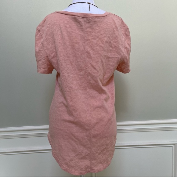 Veronica Beard Blush V-Neck Tee - Picture 6 of 7